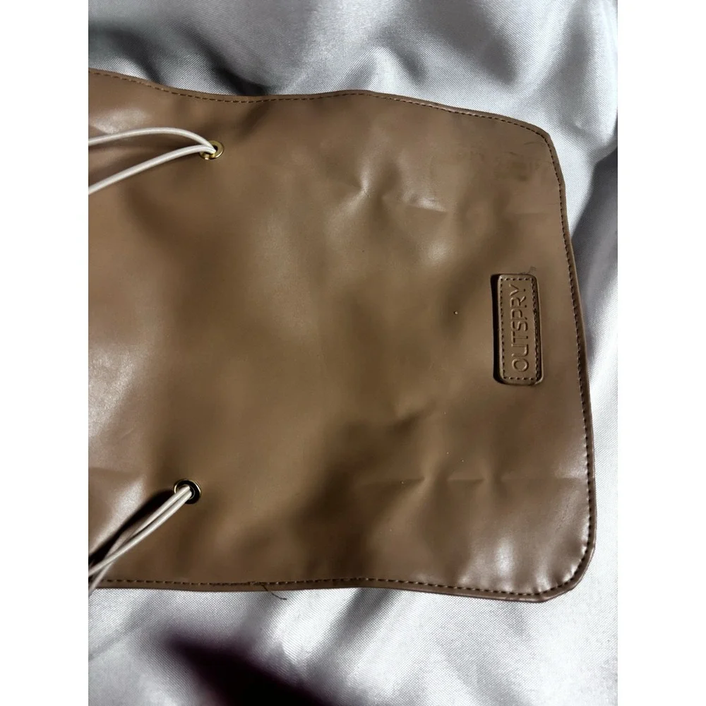 OutSpry Roll-Up Makeup Bag, Hanging Travel Toiletry Bag, PU Leather Folding E...